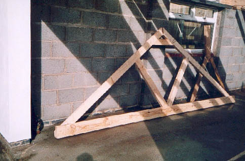 A roofing truss.